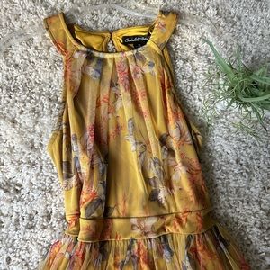 Candalite Petite beautiful sheer yellow floral event summer bodycon flow…